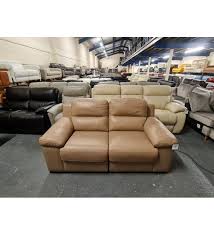 Cream Leather Electric Recliner 2