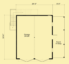 two car garage plans with a one bedroom