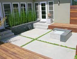 Notch posts for outer band joists. Concrete Patio Pictures Gallery Landscaping Network