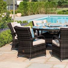 Texas 8 Seater Round Dining Set Outdoor