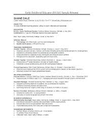 Early Childhood Teacher Cover Letter Early Childhood Cover Letter