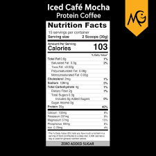 iced café mocha protein coffee