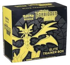 Elite Trainer Pokemon Sun Moon Forbidden Light Booster Box