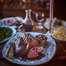 roast rack of venison with port and