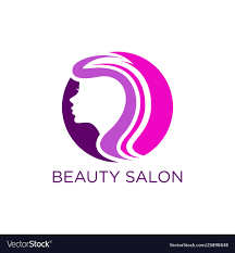 beauty salon logo design royalty free
