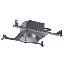 Halo H25 5 In Aluminum Recessed Lighting Housing For New Construction Shallow Ceiling Insulation Contact Air Tite H25icat The Home Depot