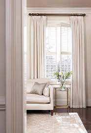 pairing shutters with curtains