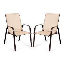 Costway Steel Fabric Patio Chairs