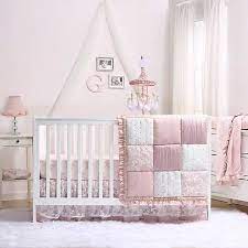 Baby Girl Crib Bedding Dusty Pink