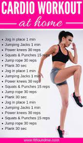 beginner cardio workout at home no