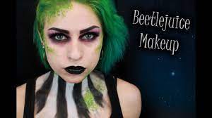 glam beetlejuice halloween makeup