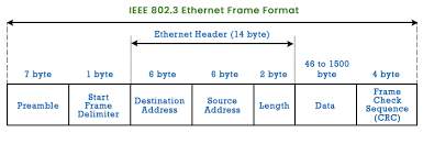 ethernet frame format javatpoint