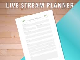Live Stream Planner Graphic By Ascendprints Creative Fabrica
