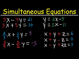 Simultaneous Equations Tons Of
