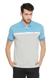 Peter England Casuals T Shirts Peter England Grey T Shirt