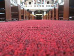 red broadloom carpet for the church