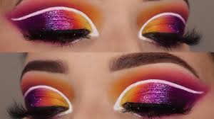super colorful editorial makeup