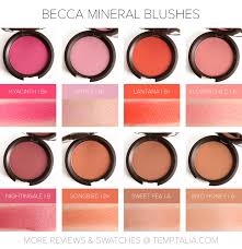 becca mineral blushes overview