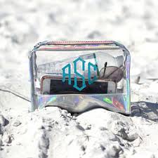 personalized clear makeup bag marleylilly