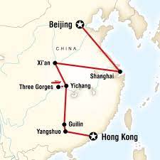 Schedule and information to the train connection. Map Of The Route For China On A Shoestring Hong Kong To Beijing Via G Adventures China Beijing Beijing Map