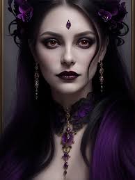 portrait of a beautiful gothic woman