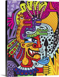 Aztec Iv Wall Art Canvas Prints