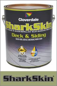 They come in a wide range of opacities and colors to fit the needs of most deck owners. Sharkskin Deck Siding Stain Cloverdale Paint