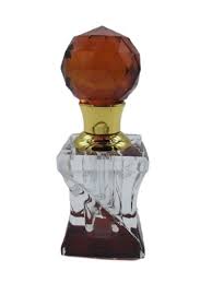 Transpa Brown Crystal Attar Bottle