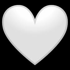 white heart emoji clipart free