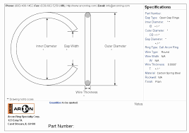 Internal Snap Ring Size Chart Photo Of External Circlip