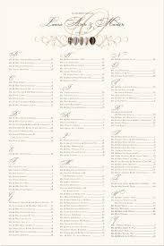 Cowry Shell Pattern African American Wedding Seating Chart