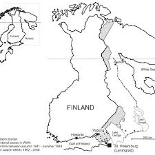 Vs of finnish troops and artillery in action against the. Map Of Finland Showing The Present Border As Well As The Frontline And Download Scientific Diagram