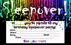 Free Printable Birthday Invitations For Boys Sleepover