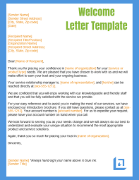writing welcome letters hr