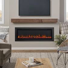 Real Flame 65 Wall Mounted Recessed Electric Fireplace Insert