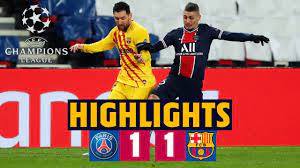 It leaves us with plenty of reason to think this 43 min: Highlights Psg 1 1 Barca Round Of 16 Of The Champions League Youtube