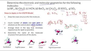 The Vsepr Theory To Predict The Electronic And Molecular