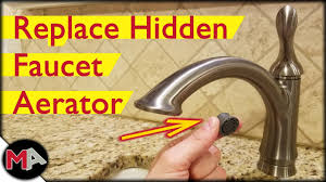 replacing a hidden faucet aerator you