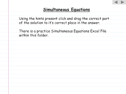 ppt simultaneous equations powerpoint