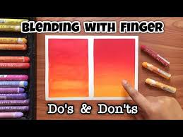 how to blend oil pastels without tissue