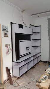 Wooden Wall Mounted Lcd Tv Cabinet For