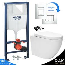 Rak Resort Rimless Wall Hung Toilet Pan