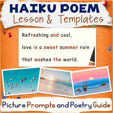 haiku poem guide and picture templates