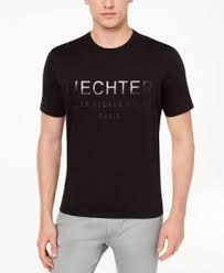 Daniel Hechter Paris Mens Graphic Print T Shirt Black 2xl