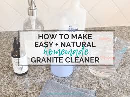 homemade natural granite cleaner