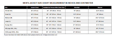 Sizing Guide Jackets Maker