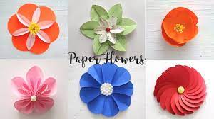 6 easy paper flowers craft ideas