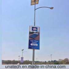 china outdoor solar lamp coloumn pole