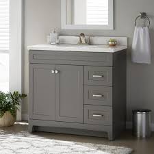 Bath vanities can be much more than just a home for your sink and a place for storage. Home Decorators Collection Thornbriar 36 In W X 21 In D Bathroom Vanity Cabinet In Cement Tb3621 Ct The Home Depot