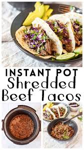 instant pot shredded beef tacos